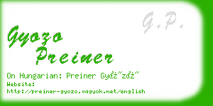 gyozo preiner business card